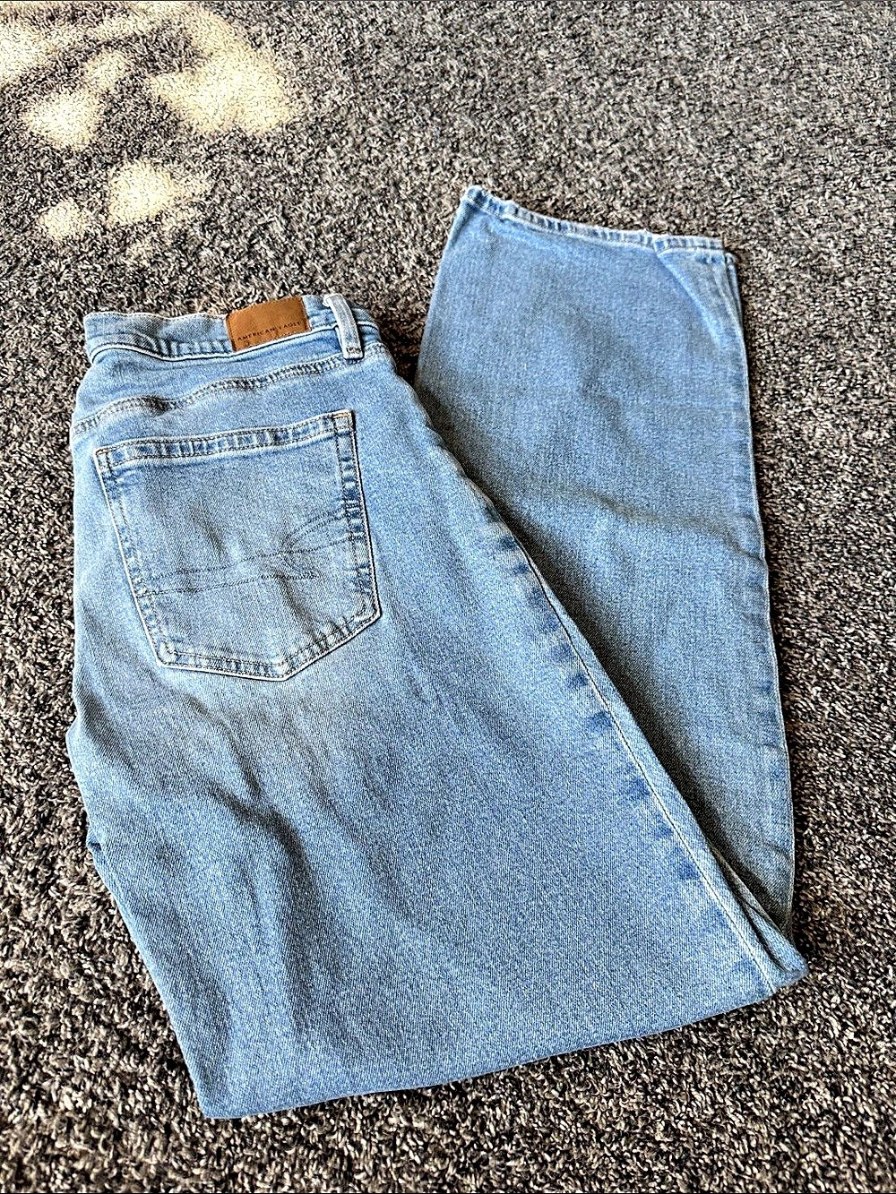American Eagle STRAIGHT Leg Jeans in Blue 4 Extra Long
